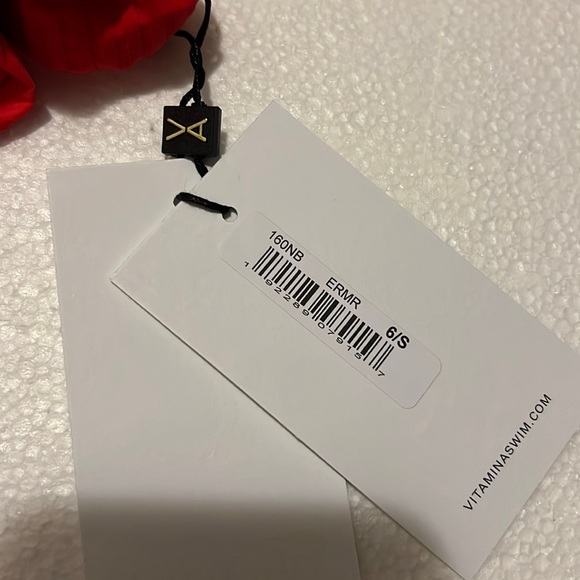 Any 3/$127 - Vitamin A Kaya Red Rib Bikini Bottoms - Picture 7 of 15